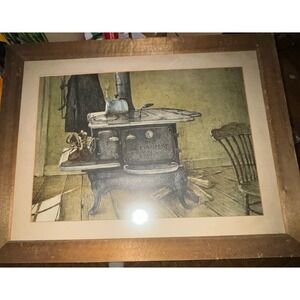 Jon S Legere "Nice and Warm" Dry Brush Gesso Panel Art 1967